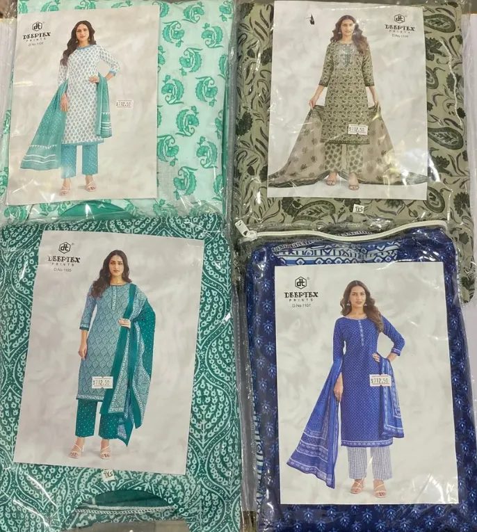 Deeptex Stitched Cotton Suits